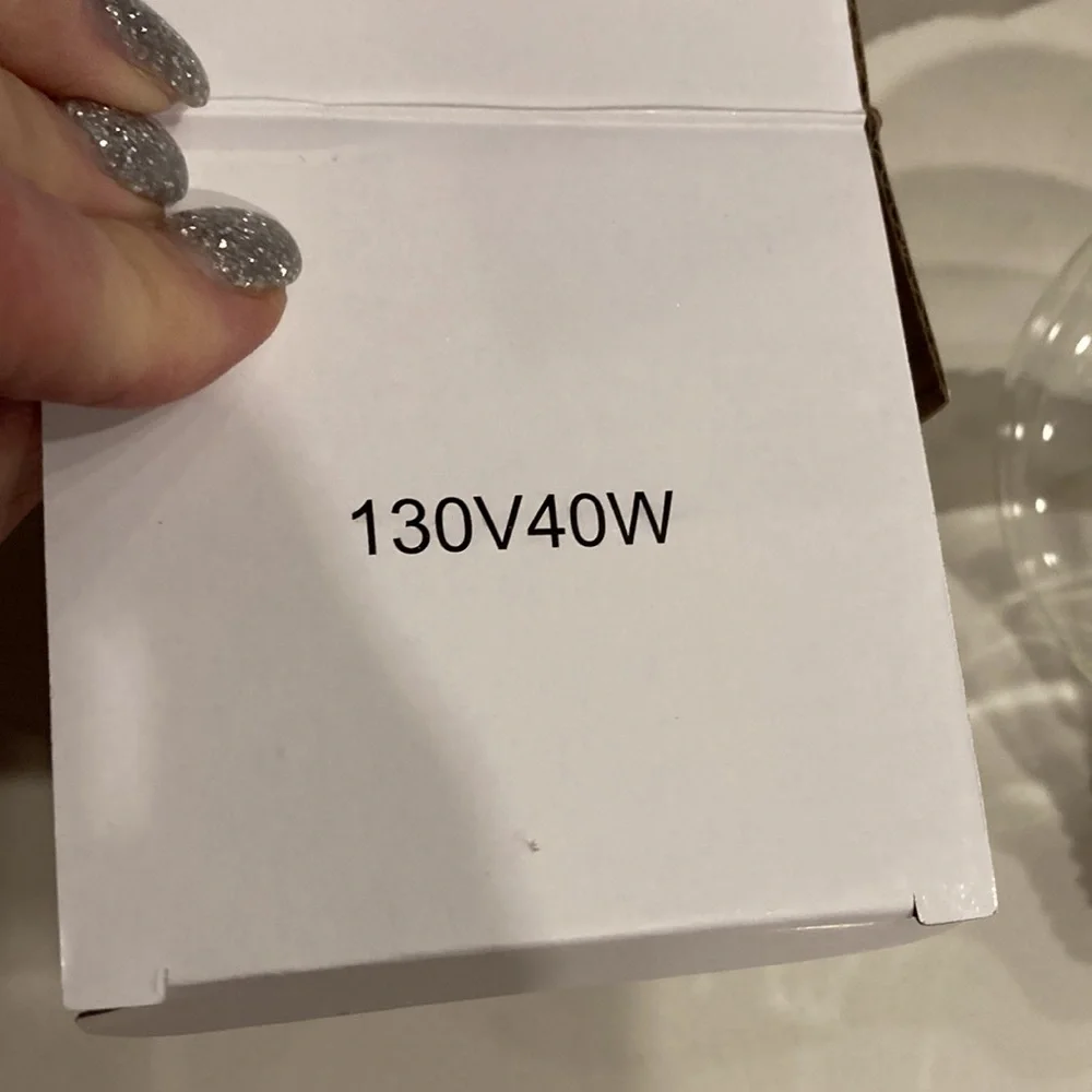 3 130V 40W RH globe lights